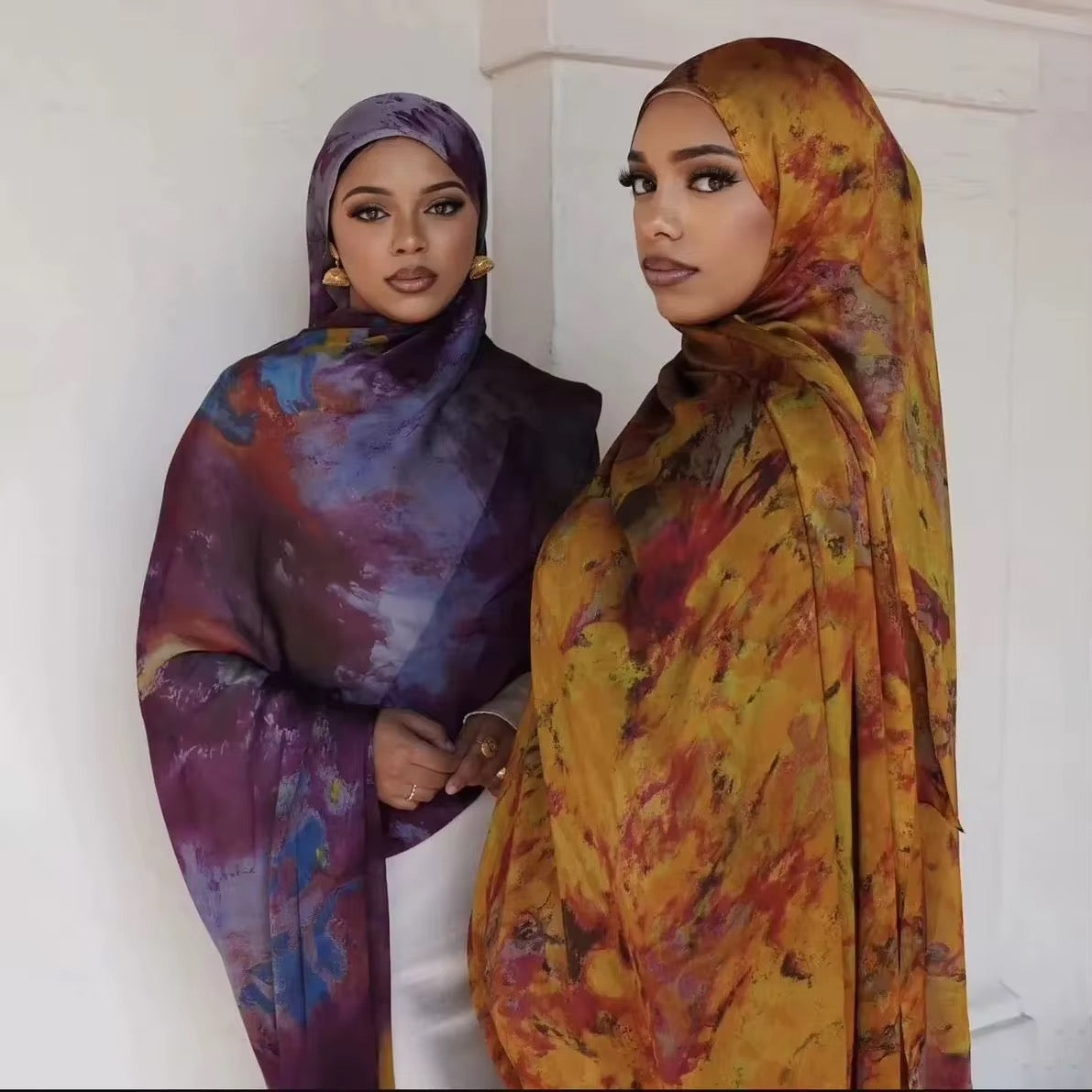 Hijab en mousseline de soie